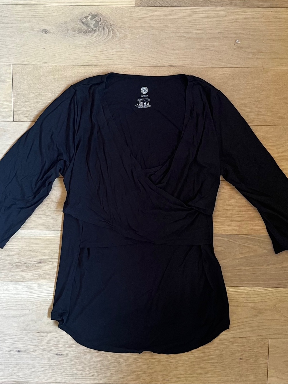 Kindred Bravely Bamboo Crossover Nursing and Maternity Long Sleeve tee